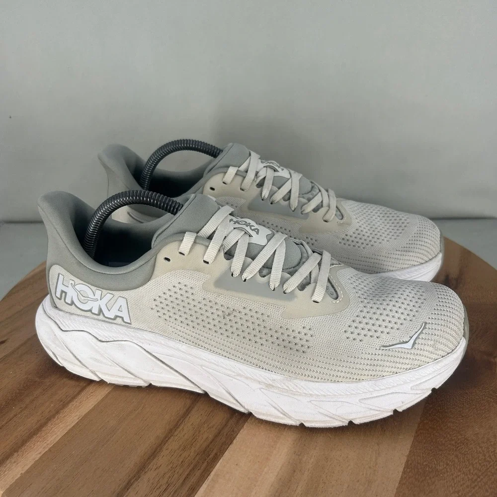 Hoka Arahi 7 Mens Running Shoes Oat Milk Silver 1147850 OKB Size 9.5 D